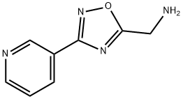 [3-(pyridin-3-yl)-1,2,4-oxadiazol-5-yl]methanamine, 915921-91-4, 结构式