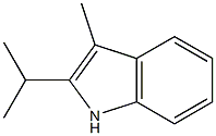 1H-Indole,3-methyl-2-(1-methylethyl)-(9CI) 化学構造式