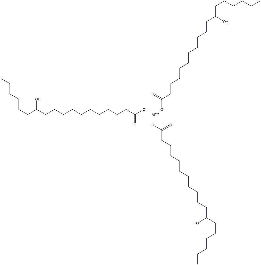 Octadecanoic acid, 12-hydroxy-, aluminum salt, basic Structure