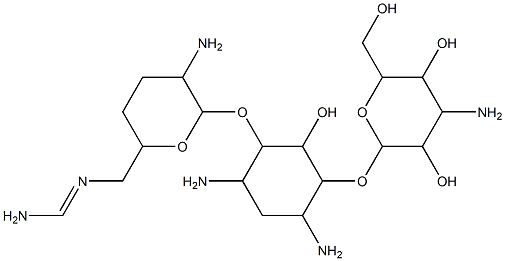 6'-N-formimidoyldibekacin 化学構造式