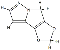 4H-1,3-Dioxolo[3,4]pyrrolo[1,2-b]pyrazole 化学構造式