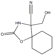 1-Oxa-3-azaspiro[4.5]decane-4-carbonitrile,4-(hydroxymethyl)-2-oxo-(7CI) 结构式