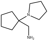 1-[1-(1-pyrrolidinyl)cyclopentyl]methanamine(SALTDATA: FREE) Struktur