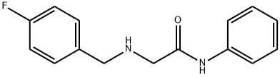 2-{[(4-fluorophenyl)methyl]amino}-N-phenylacetamide 化学構造式