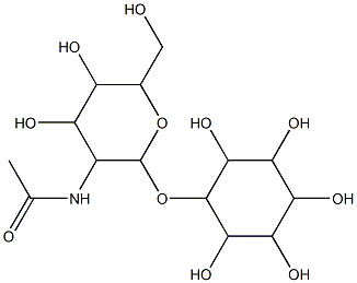 1-O-alpha-2-acetamido-2-deoxygalactopyranosyl-inositol,91811-18-6,结构式