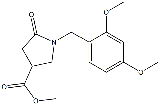 methyl 1-(2,4-dimethoxybenzyl)-5-oxopyrrolidine-3-carboxylate Structure