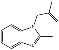 1H-Benzimidazole,2-methyl-1-(2-methyl-2-propenyl)-(9CI),91917-99-6,结构式
