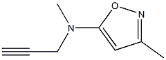 5-Isoxazolamine,N,3-dimethyl-N-2-propynyl-(9CI) 化学構造式