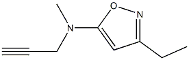 5-Isoxazolamine,3-ethyl-N-methyl-N-2-propynyl-(9CI),92087-56-4,结构式