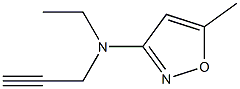 3-Isoxazolamine,N-ethyl-5-methyl-N-2-propynyl-(9CI) Structure