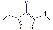 5-Isoxazolamine,4-chloro-3-ethyl-N-methyl-(9CI) 化学構造式