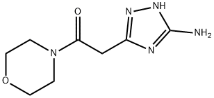 3-[2-(4-morpholinyl)-2-oxoethyl]-1H-1,2,4-triazol-5-amine(SALTDATA: FREE) Struktur