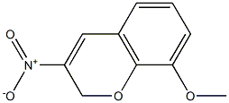 8-METHOXY-3-NITRO-2H-CHROMENE) 化学構造式