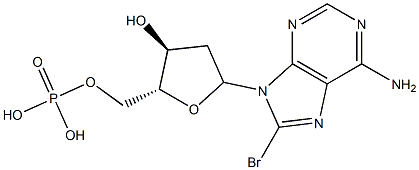 poly(8-bromo-2'-deoxyadenylic acid),92267-23-7,结构式