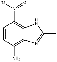 Benzimidazole, 4(or 7)-amino-2-methyl-7(or 4)-nitro- (7CI),92335-67-6,结构式
