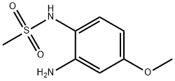 正(2-氨基-4-甲氧基苯基)甲磺酰胺,92351-28-5,结构式