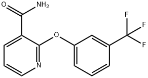 2-[3-(trifluoromethyl)phenoxy]nicotinamide 结构式