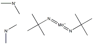 Bis(t-butylimido)bis(dimethylamino)molybdenum(VI) Structure
