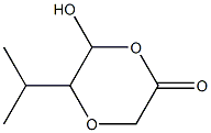 1,4-Dioxan-2-one,6-hydroxy-5-(1-methylethyl)-(9CI) 化学構造式