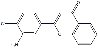 4H-1-Benzopyran-4-one,2-(3-amino-4-chlorophenyl)-(9CI) Structure