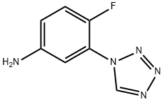 4-氟-3-(1H-四唑-1-基)苯胺,924871-65-8,结构式