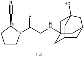 Vildagliptin hydrochloride Structure