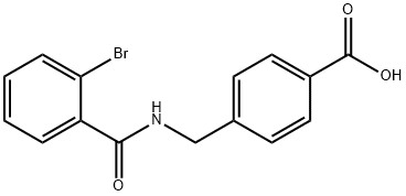 4-{[(2-bromophenyl)formamido]methyl}benzoic acid Structure