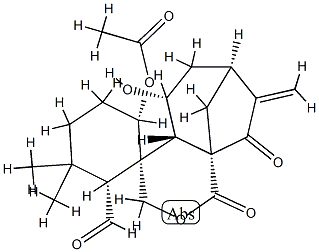 (1S,2R,4'aβ,6S,7'S,9a'S)-6-(Acetyloxy)-4'a,5',6',7',8',9'-hexahydro-5'α-hydroxy-3,3-dimethyl-8'-methylene-1',9'-dioxospiro[cyclohexane-1,4'(3'H)-[1H-7,9a]methanocyclohepta[c]pyran]-2-carbaldehyde|