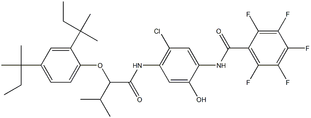 3'-Chloro-4'-[2-(2,4-di-tert-pentylphenoxy-3-methylbutyrylamino]-2,3,4,5,6-pentafluoro-6'-hydroxybenzanilide|3'-氯-4'-[2-(2,4-二叔戊基苯氧基)-3-甲基丁酰胺]-2,3,4,5,6-五氟-6'-羟基苯甲酰苯胺