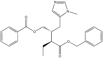 (αS,βR)-α-Ethyl-β-[(benzoyloxy)methyl]-1-methyl-1H-imidazole-5-butanoic acid benzyl ester,92598-84-0,结构式