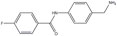 N-[4-(aminomethyl)phenyl]-4-fluorobenzamide Struktur