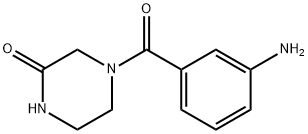 4-(3-aminobenzoyl)piperazin-2-one Structure