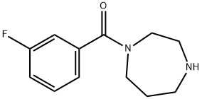 1-(3-FLUOROBENZOYL)-1,4-DIAZEPANE 结构式