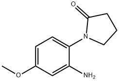 1-(2-amino-4-methoxyphenyl)pyrrolidin-2-one 结构式