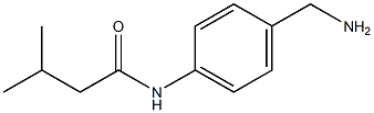 N-[4-(aminomethyl)phenyl]-3-methylbutanamide Struktur