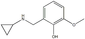 2-[(cyclopropylamino)methyl]-6-methoxyphenol Structure