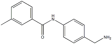 N-[4-(aminomethyl)phenyl]-3-methylbenzamide Structure