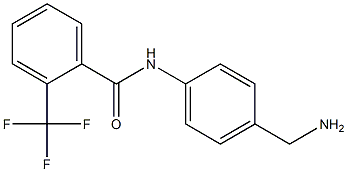 N-[4-(aminomethyl)phenyl]-2-(trifluoromethyl)benzamide 化学構造式