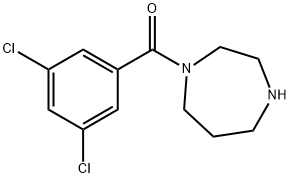 1-(3,5-ジクロロベンゾイル)-1,4-ジアゼパン 化学構造式