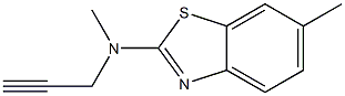 2-Benzothiazolamine,N,6-dimethyl-N-2-propynyl-(9CI) 结构式