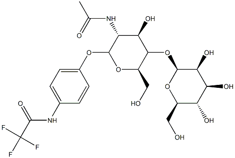 4-(trifluoroacetamido)phenyl-2-acetamido-2-deoxy-4-O-beta-mannopyranosyl-beta-glucopyranoside,92689-45-7,结构式