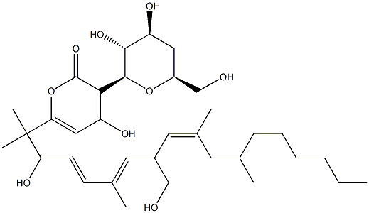 Neofusapyrone Struktur