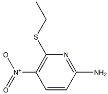 2-Pyridinamine,6-(ethylthio)-5-nitro-(9CI) 化学構造式