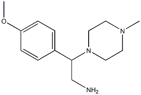 2-(4-methoxyphenyl)-2-(4-methylpiperazin-1-yl)ethanamine,927991-18-2,结构式