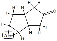 Pentaleno[1,2-b]oxiren-3(1aH)-one,  hexahydro- Structure