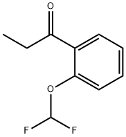 1-[2-(difluoromethoxy)phenyl]propan-1-one Struktur