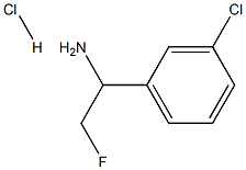 1-(3-CHLOROPHENYL)-2-FLUOROETHANAMINE 结构式