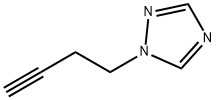 1-(but-3-ynyl)-1H-1,2,4-triazole 化学構造式