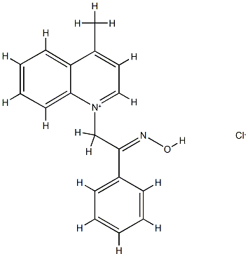 1-(2-phenyl-2-hydroxyiminoethyl)-1-(4-methylquinolinium),93446-09-4,结构式