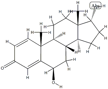 6β-Hydroxy-17α-boldenone 结构式